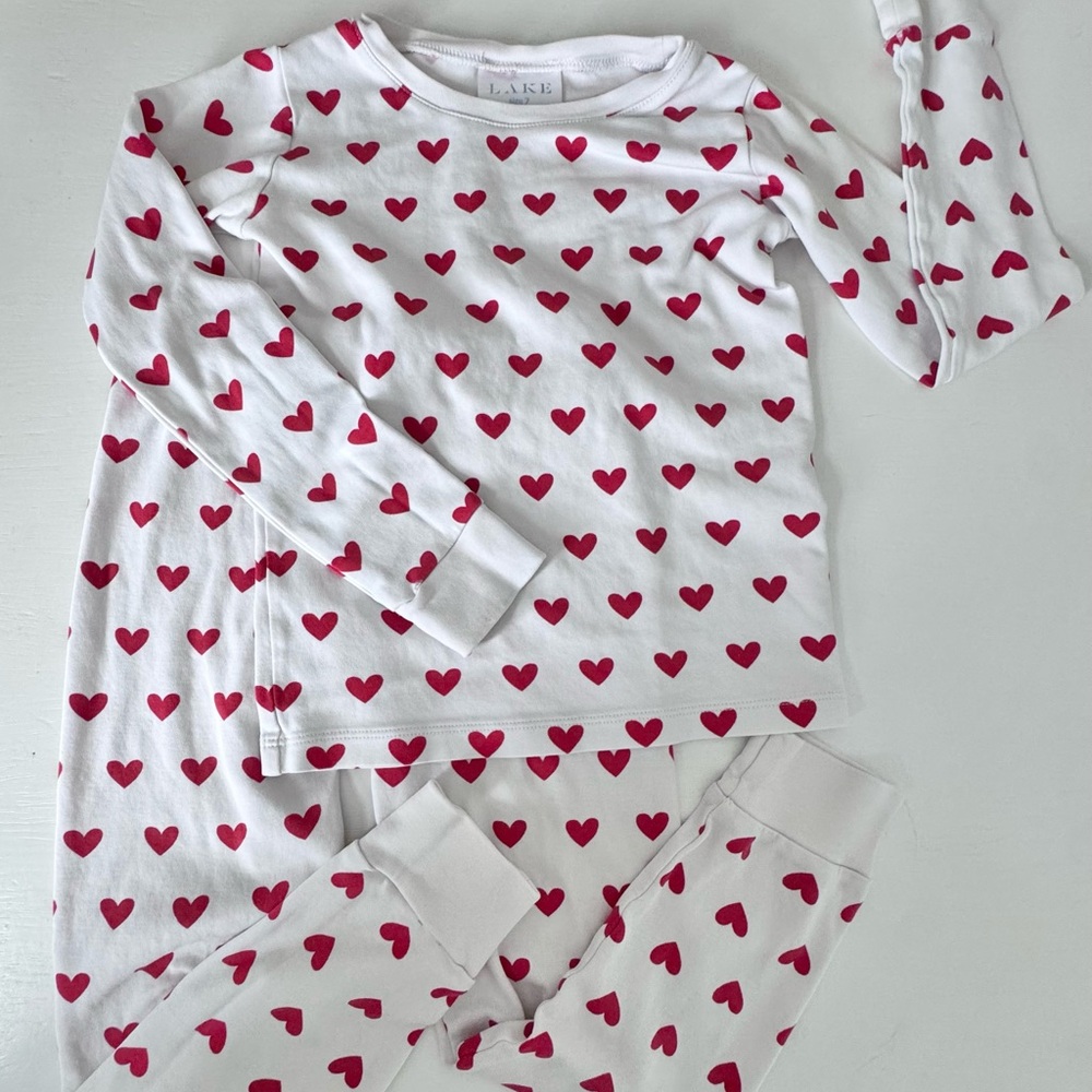 Lake Pajamas Heart Print Pajamas